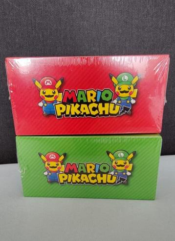 Mario & Luigi Pikachu Pokemon Center Special Promo Box Set
