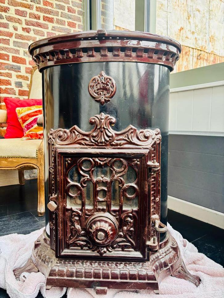 Poêle Godin, Maison & Meubles, Poêles, Comme neuf, Poêle à charbon, Bois, Enlèvement