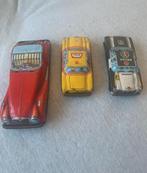 3 vintage tin toy wagens - made in japan, Verzamelen, Ophalen of Verzenden, Zo goed als nieuw