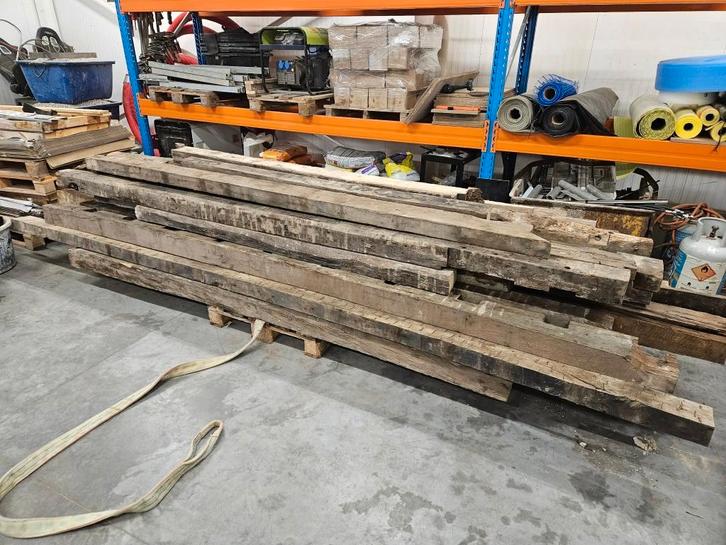 Rustieke eiken balken, Bricolage & Construction, Bois & Planches, Utilisé, Poutre, Chêne, 300 cm ou plus, 50 mm ou plus, Enlèvement