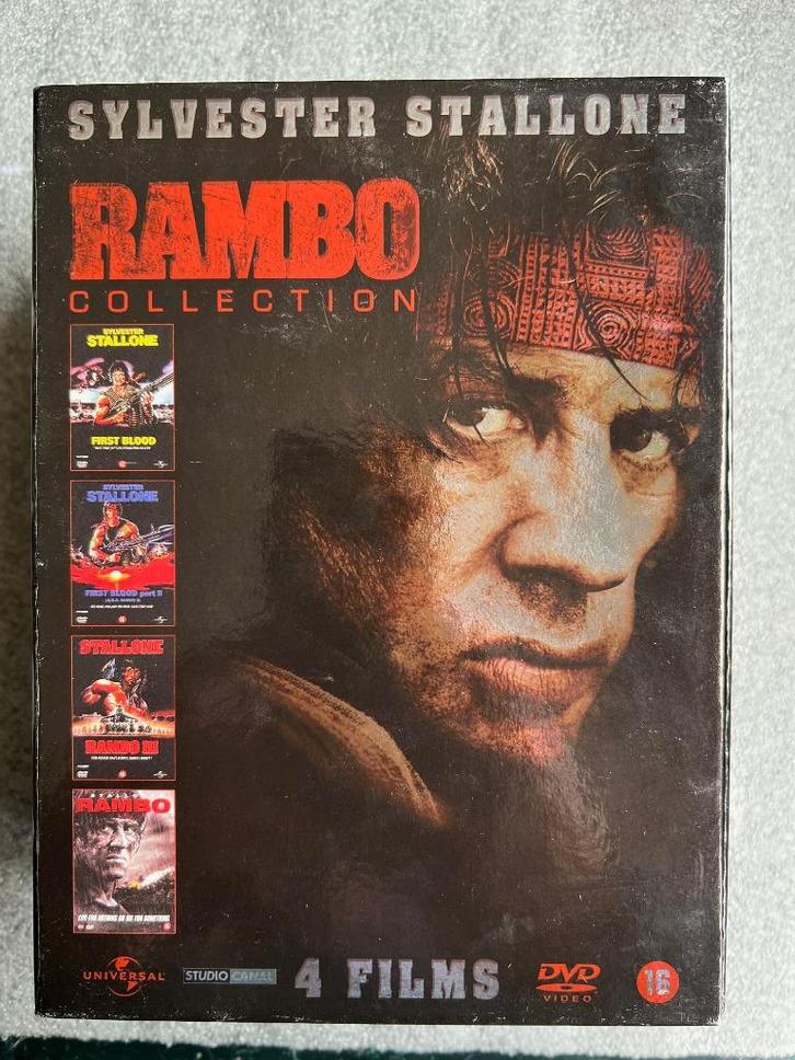 Rambo 1 t/m 4, Cd's en Dvd's, Dvd's | Actie, Gebruikt, Oorlog, Boxset, Vanaf 12 jaar, Ophalen of Verzenden