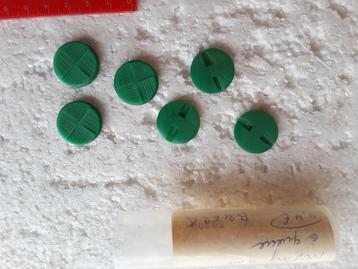 21 mm felgroene gestreepte knopen met schacht B2162Q beschikbaar voor biedingen