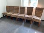 rieten stoelen, Huis en Inrichting, Stoelen, Ophalen, Zo goed als nieuw, Riet of Rotan