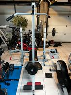 Workout bench combinatie + bar & gewichten, Sport en Fitness, Ophalen, Zo goed als nieuw