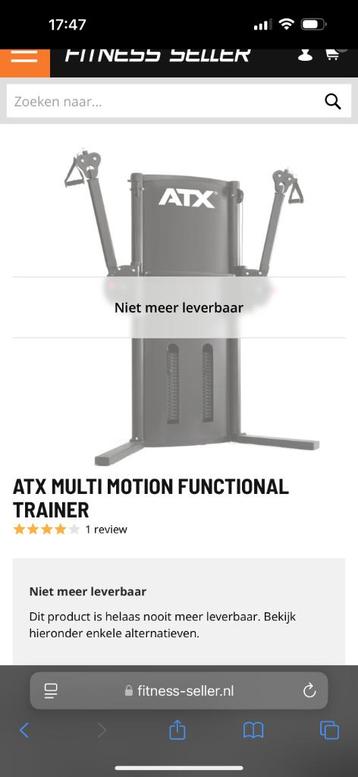 ATX Functional Trainer beschikbaar voor biedingen