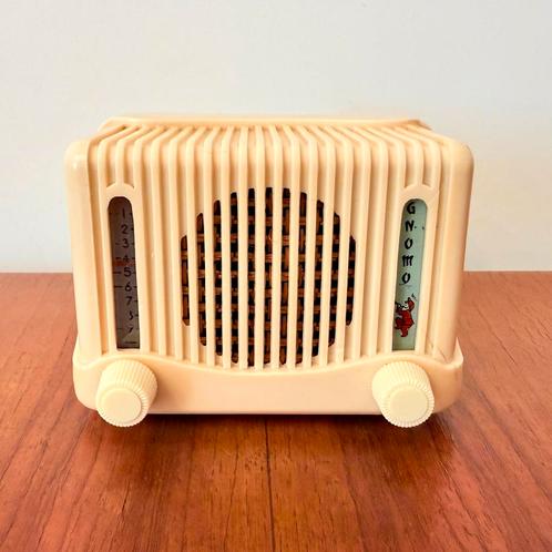 VINTAGE RADIO GNOMO R2 ERA DE KLEINSTE BUISRADIO TER WERELD, Antiek en Kunst, Antiek | Tv's en Audio, Verzenden