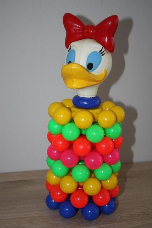 Oude Disney , Daisy Duck , stapel toren 37 cm, Verzamelen, Disney, Gebruikt, Overige typen, Donald Duck, Ophalen of Verzenden