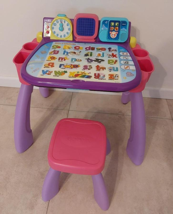 VTech Mijn Magisch Bureau 3 in 1 (roze - Nederlandstalig), Kinderen en Baby's, Speelgoed | Speeltafels, Zo goed als nieuw, Ophalen