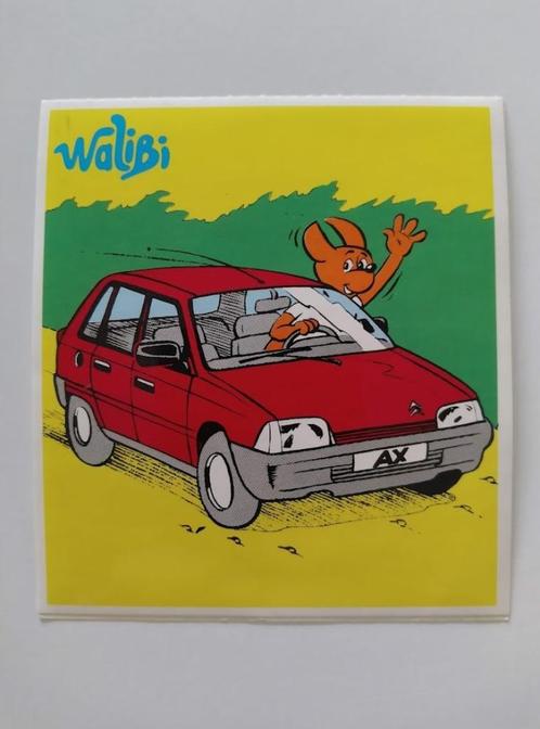 Autocollant Vintage Walibi - Kangourou en Citroën AX, Collections, Autocollants, Comme neuf, Cinéma, Télévision ou Audiovisuel