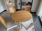 ronde tafel met 4 stoelen, Ophalen, Kunststof, Rond, Zo goed als nieuw