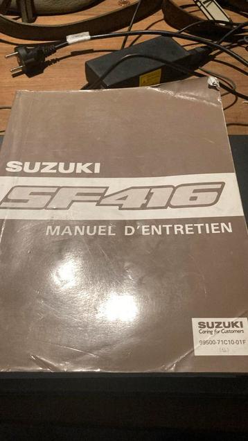 Manuel d'entretien de la Suzuki SF416, Autos : Divers, Modes d'emploi & Notices d'utilisation, Enlèvement ou Envoi