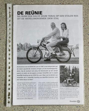 Unieke Map met documentatie DKW de Luxe bromfiets  beschikbaar voor biedingen