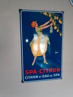 Emaille spa citron EB 2011, Verzamelen, Merken en Reclamevoorwerpen, Ophalen of Verzenden, Zo goed als nieuw