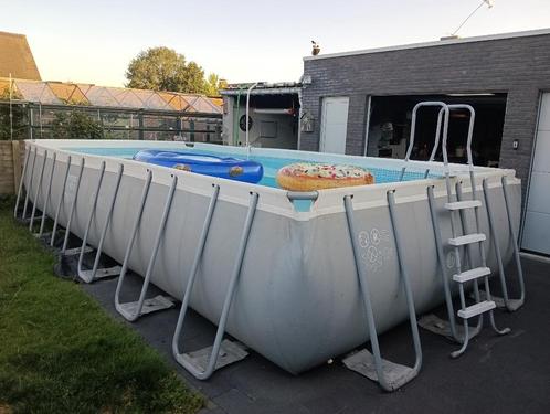 Zwembad Intex 7,30 x 3,66 meter, Tuin en Terras, Zwembaden, Gebruikt, Opzetzwembad, 120 cm of meer, 400 cm of meer, 300 cm of meer