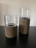 Vase bougie / lanterne - 2 pièces sur socle amovible, Comme neuf, Enlèvement ou Envoi