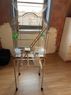 Complete vogelkooi op staander, Dieren en Toebehoren, Vogels | Hokken en Kooien, Ophalen, Zo goed als nieuw, Vogelkooi