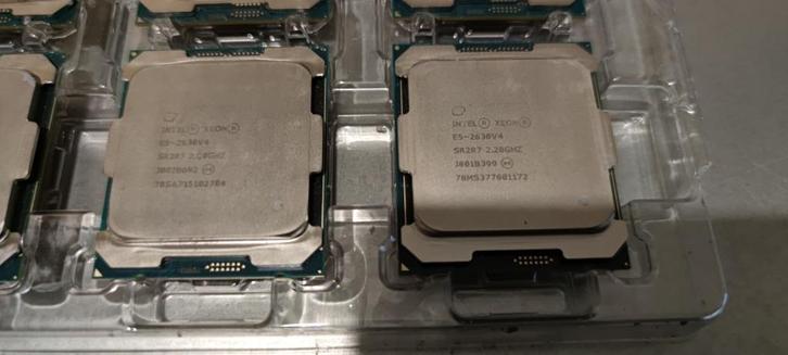 Lot de 2 Xeon E5-2630 V4 :10C/20T 2,2GHz (3,1GHz Turbo) 25Mb, Computers en Software, Processors, Gebruikt, 10-core, 3 tot 4 Ghz