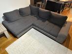 Hoekzetel in goede staat – donkergrijs – 2m40 x 1m90, Huis en Inrichting, Ophalen, Gebruikt, 100 tot 125 cm, Hoekbank