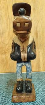 Houten beeld Goofie, Enlèvement ou Envoi, Dingo ou Pluto, Comme neuf, Statue ou Figurine