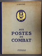 AU POSTES DE COMBAT, (aquarelles de C. LE BAUBE) 1940-45, Marine, Utilisé, A. Truffert, Enlèvement ou Envoi