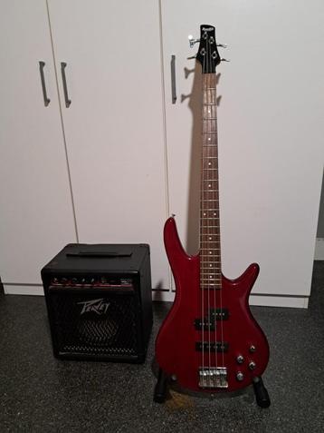 Basse Ibanez + Ampli Peavey, Musique & Instruments, Enlèvement ou Envoi, Utilisé, Électrique