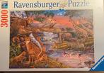 Legpuzzel Ravensburger 3000 stuks: Dierenrijk., Comme neuf, Puzzle, Enlèvement ou Envoi, Plus de 1 500 pièces