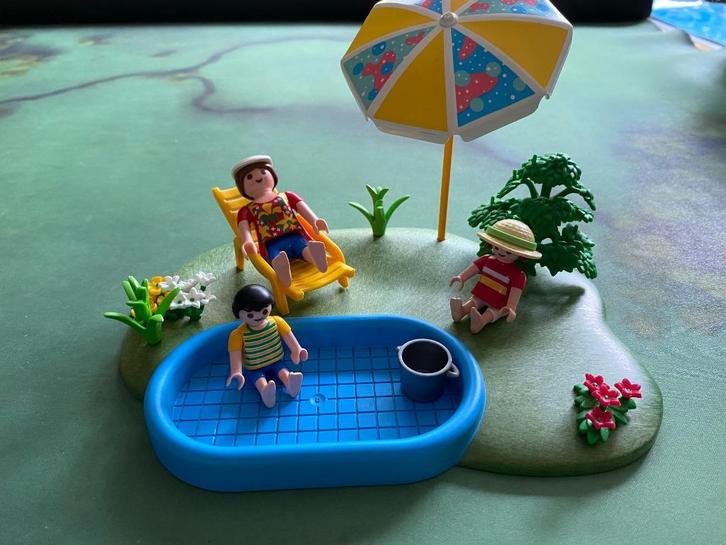 Playmobil Set 4140 Zwembadset zomer, Kinderen en Baby's, Speelgoed | Playmobil, Zo goed als nieuw, Complete set, Ophalen of Verzenden
