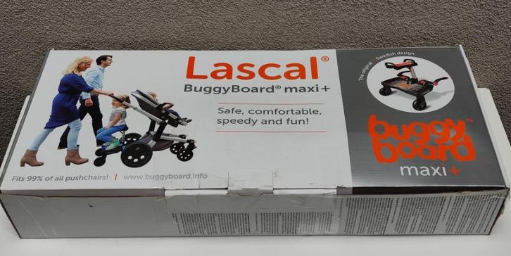 Lascal Meerijplankje en Zitje Maxi Plus, Kinderen en Baby's, Kinderwagens en Combinaties, Gebruikt, Overige merken, Ophalen of Verzenden