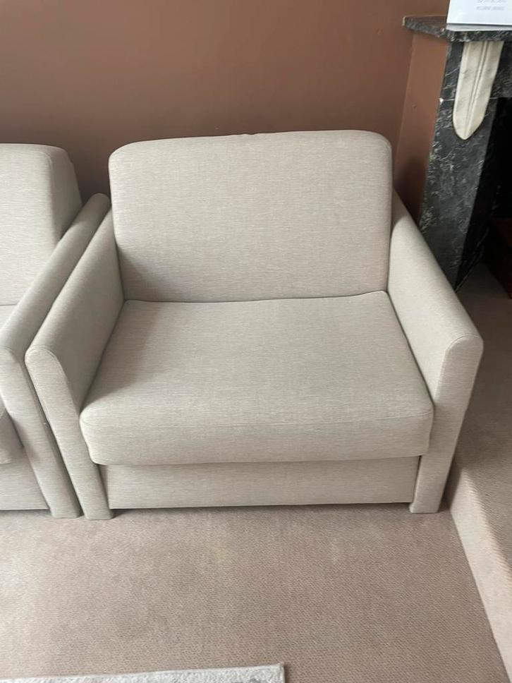 zetel Xena sola beige 80 cm 4 stuks, Huis en Inrichting, Zetels | Zetels en Chaises Longues, Zo goed als nieuw, Eenpersoons, Ophalen