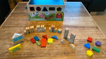 Houten blokkendoos  beschikbaar voor biedingen