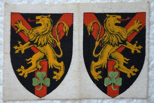 Kentekens, Set 2e INF Brigade YSER, Brits Made L & R, WOII, Verzamelen, Militaria | Algemeen, Landmacht, Embleem of Badge, Ophalen of Verzenden