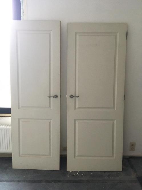 Witte deur met Litto hengsel, weg wegens verbouwing, Huis en Inrichting, Overige Huis en Inrichting, Zo goed als nieuw, Ophalen