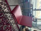Van severen 6 stoelen, Huis en Inrichting, Ophalen, Zo goed als nieuw, Rood, Metaal