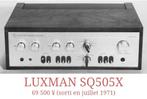 LUXMAN SQ505X (®1972'), TV, Hi-fi & Vidéo, Amplificateurs & Ampli-syntoniseurs, Enlèvement ou Envoi