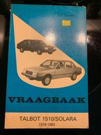 Vraagbaak TALBOT 1510/Solara 1979-1983 PH Olving, Ophalen of Verzenden