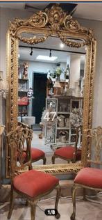 Prachtige grote Franse spiegel met guirlandes, Enlèvement ou Envoi