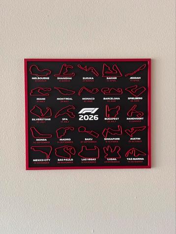 F1 2026 Kalender met standaard beschikbaar voor biedingen