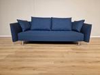 NIEUW - Montis Noa - 3 zits Design Bank - Blauw - Stof, Huis en Inrichting, Zetels | Zetels en Chaises Longues, 75 tot 100 cm