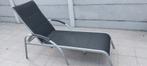 Ligbed aluminium - 5 standen voor rugleuning, Tuin en Terras, Ligbedden, Ophalen, Gebruikt, Aluminium, Verstelbaar