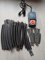 Lot Lima rails met transfo., Ophalen of Verzenden, Rails, Lima