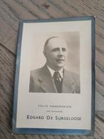 Oud bp : Gavere 1888 -1951 : gemeenteraadslid + schepen, Verzamelen, Bidprentjes en Rouwkaarten, Ophalen of Verzenden