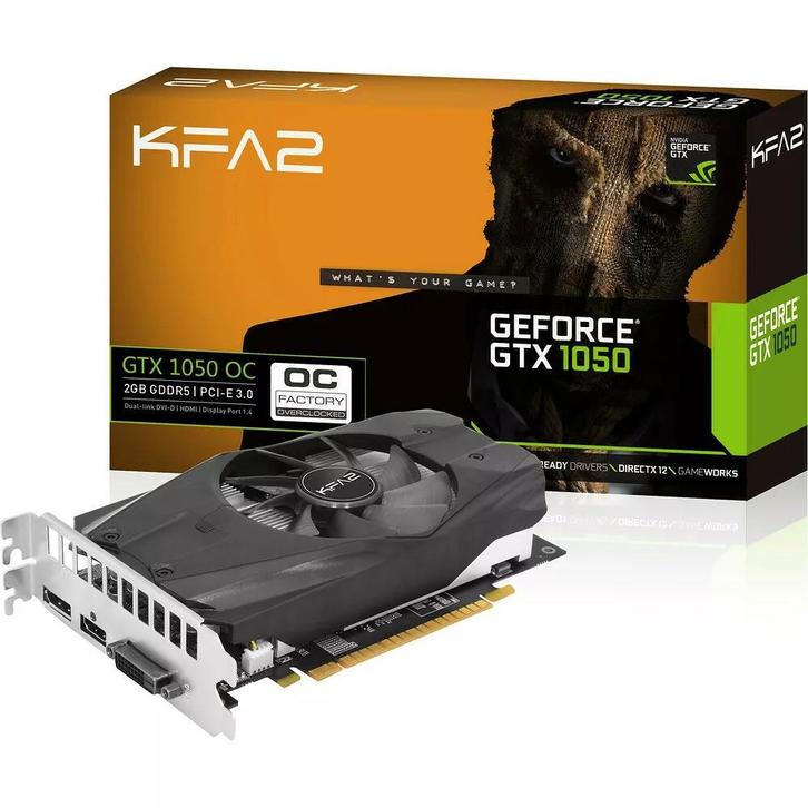 GTX 1050 OC (2 Go) Nvidia, Informatique & Logiciels, Cartes vidéo, Comme neuf, Nvidia, PCI-Express 3.0, GDDR5, HDMI, DisplayPort