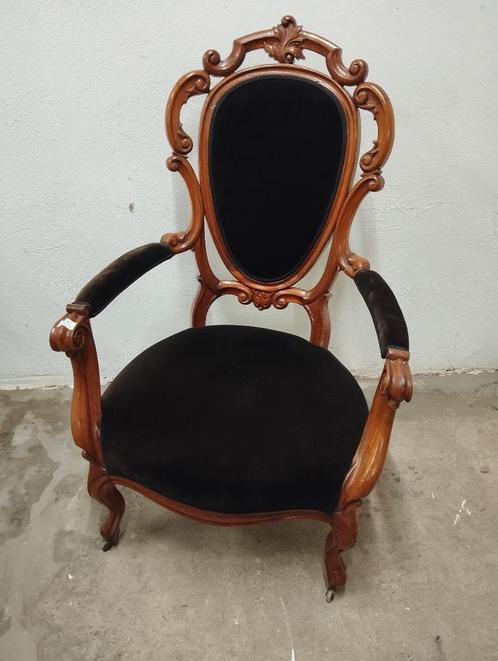 Louis-Philippe armstoel, Antiek en Kunst, Antiek | Meubels | Stoelen en Sofa's, Ophalen