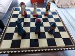 Handgeschilderd houten schaakspel, Een of twee spelers, Ophalen, Gebruikt