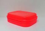 Tupperware™ « Scharnieredoos » rood fluo, Verzenden, Nieuw, Rood, Bus of Trommel