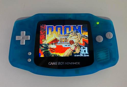 GBA ips v5 en usb c mod + 12 games, Games en Spelcomputers, Spelcomputers | Nintendo Game Boy, Zo goed als nieuw, Game Boy Advance