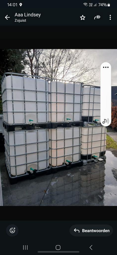 IBC vaten, Tuin en Terras, Regentonnen, Zo goed als nieuw, Ophalen