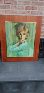 Mooie prent vrouw, Antiek en Kunst, Ophalen