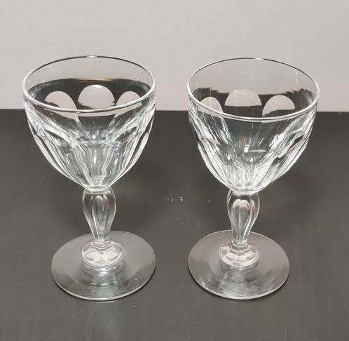 6-delige set Val Saint Lambert model "Paul I", Antiek en Kunst, Antiek | Glaswerk en Kristal, Ophalen of Verzenden