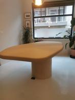 mortex zandkleurige living tafel. 1 jaar oud., Ophalen, Overige materialen, 100 tot 150 cm, 200 cm of meer